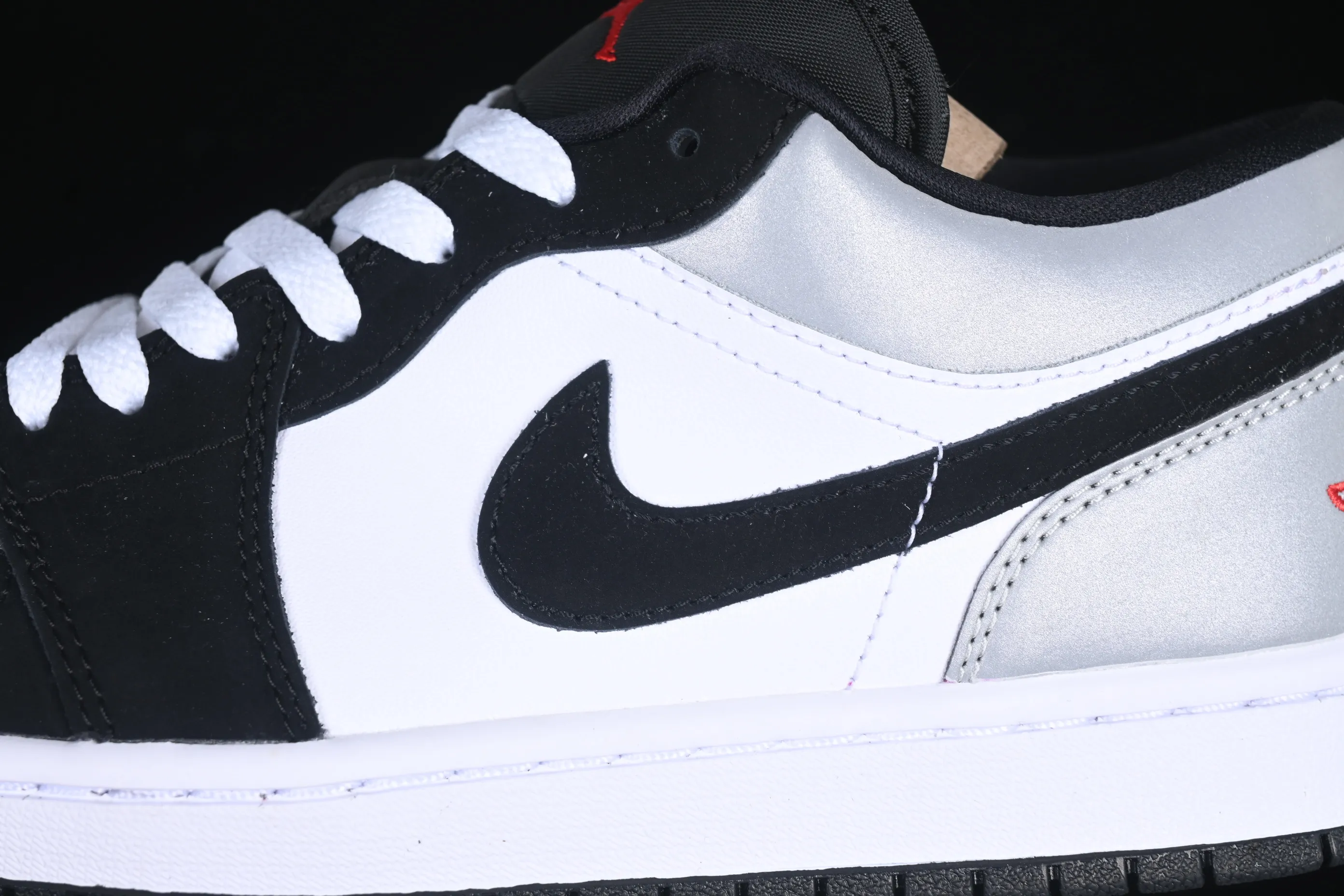 All categories Air Jordan Jordan series basketball shoes Air Jordan 1 Low G version pure original Air Jordan 1 Low AJ1 Joe 1 gray silver black hook low-top cultural casual sneakers HF3148-106